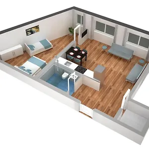  Apartment Hitrental Messe Switzerland